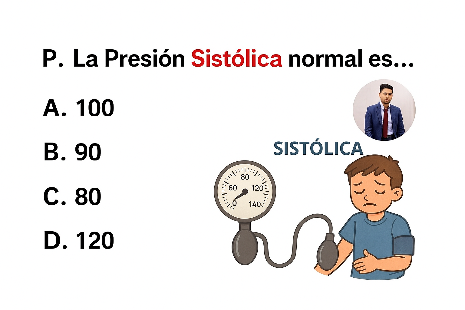 La presión normal sistólica ?
